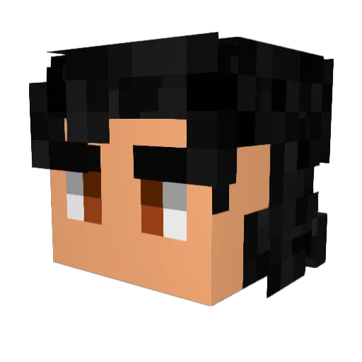 iMonzinq Minecraft avatar head, 3D render