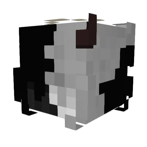 iMoonV Minecraft avatar head, 3D render