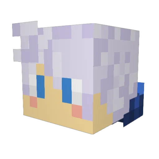 iMorenoFN Minecraft avatar head, 3D render