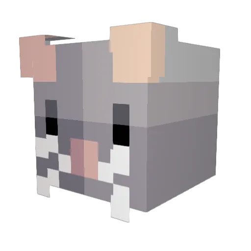 iMouse Minecraft avatar head, 3D render