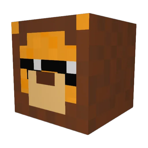 iMrLion303 Minecraft avatar head, 3D render