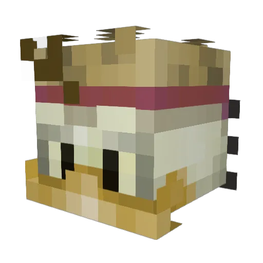 iMrPing6 Minecraft avatar head, 3D render