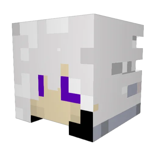 iMx7 Minecraft avatar head, 3D render