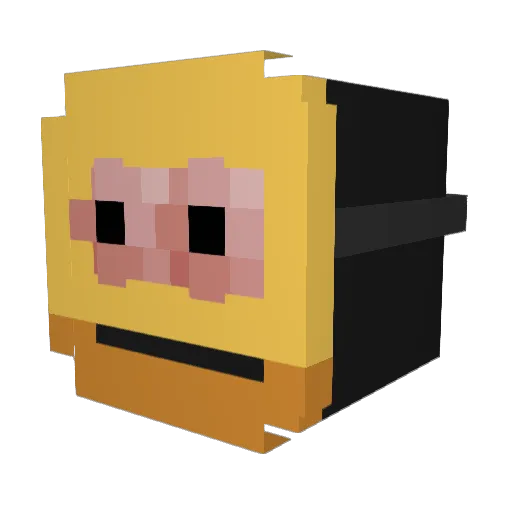 iMxttin Minecraft avatar head, 3D render