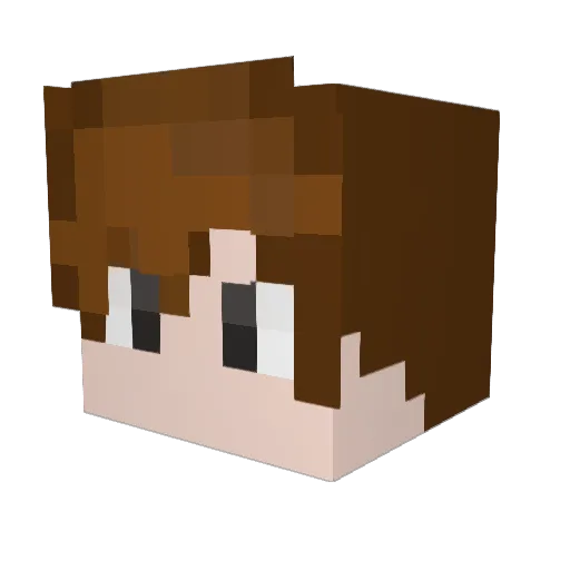 iMyDear Minecraft avatar head, 3D render