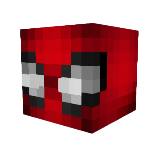 iMyaso Minecraft avatar head, 3D render