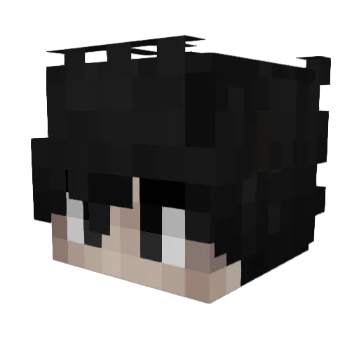iMykHS Minecraft avatar head, 3D render