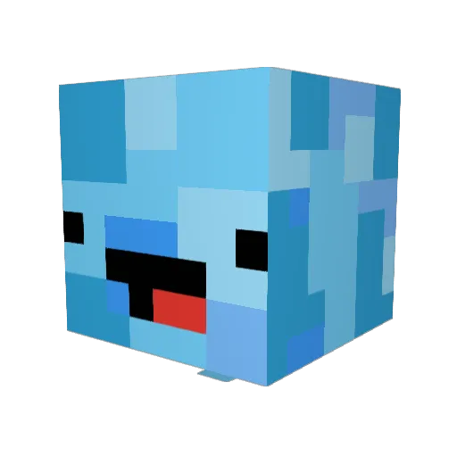 iMylos Minecraft avatar head, 3D render