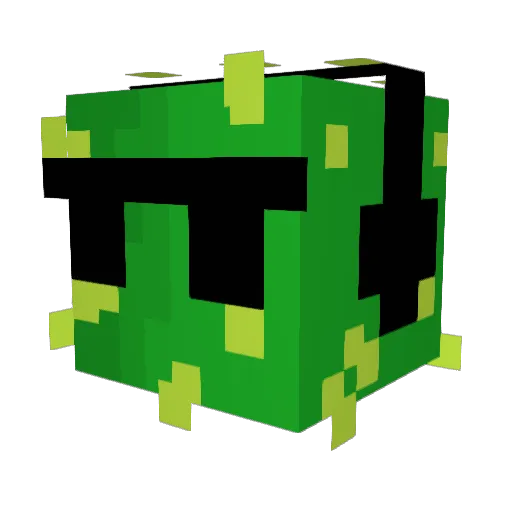 iN0P4L Minecraft avatar head, 3D render