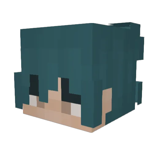 iN4tt Minecraft avatar head, 3D render