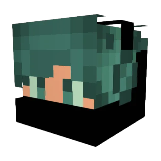 iN9o Minecraft avatar head, 3D render