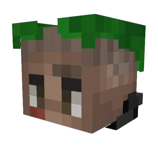 iNFlaMaRR Minecraft avatar head, 3D render