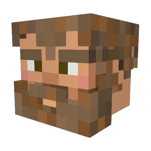 iNIGO20 Minecraft avatar head, 3D render