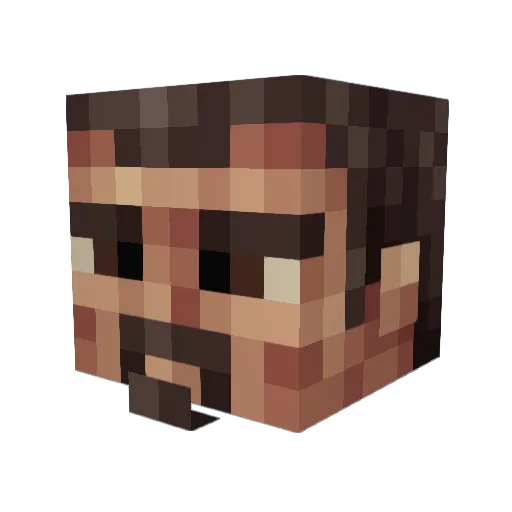 iNVoLVeR Minecraft avatar head, 3D render