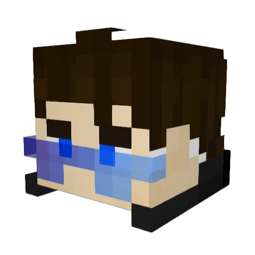 iNatie Minecraft avatar head, 3D render