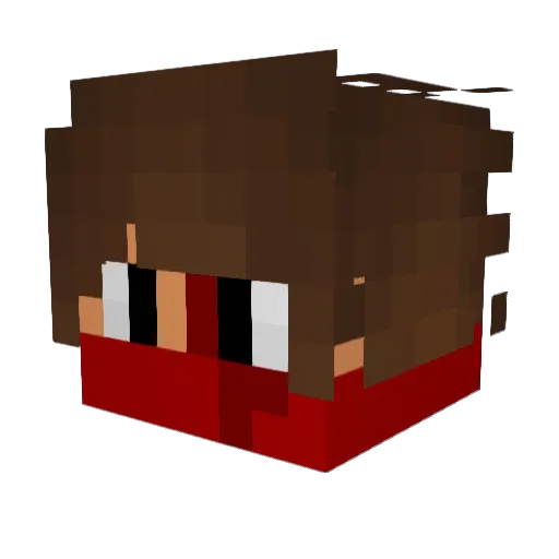 iNawfel Minecraft avatar head, 3D render