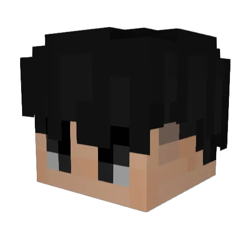 iNeared Minecraft avatar head, 3D render