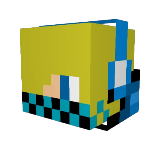 iNelsssss Minecraft avatar head, 3D render