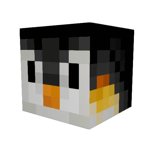 iNeoXv Minecraft avatar head, 3D render
