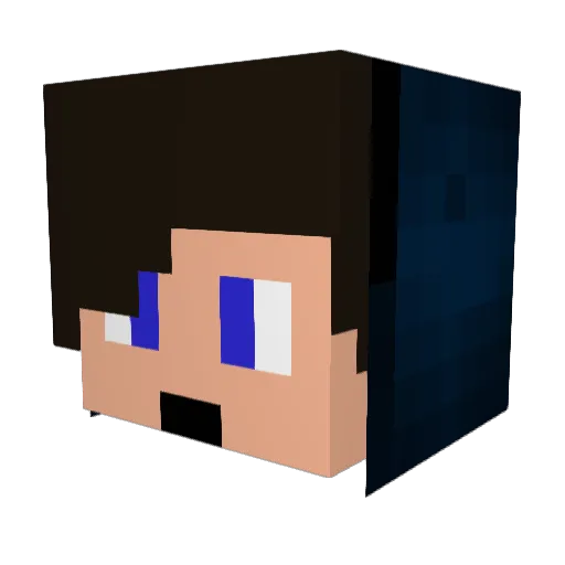 iNeroz Minecraft avatar head, 3D render