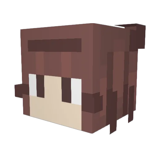 iNessie Minecraft avatar head, 3D render