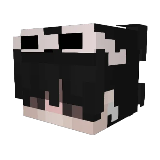 iNeyyx Minecraft avatar head, 3D render