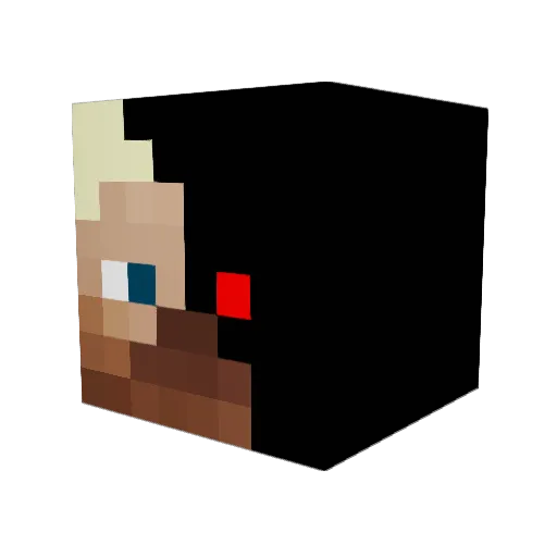 iNightJack Minecraft avatar head, 3D render