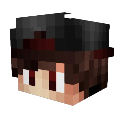 iNikson10 Minecraft avatar head, 3D render