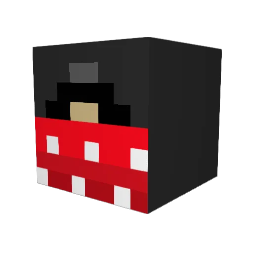 iNoToRi0uS Minecraft avatar head, 3D render