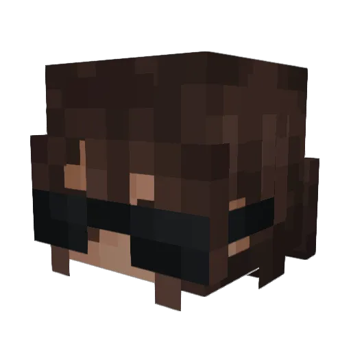 iNoah Minecraft avatar head, 3D render