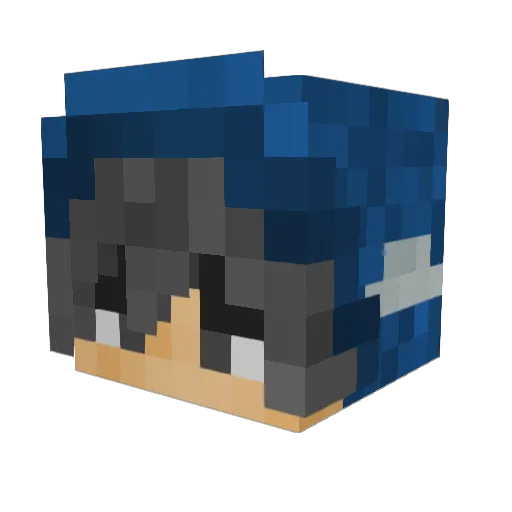 iNomyt Minecraft avatar head, 3D render