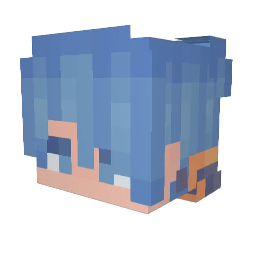 iNooblyArtz Minecraft avatar head, 3D render