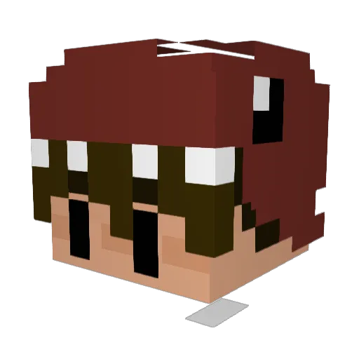 iNoxxFN Minecraft avatar head, 3D render