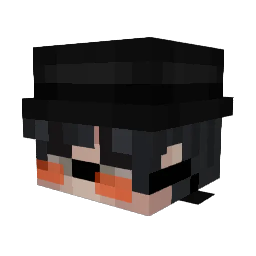 iNqtAlejo Minecraft avatar head, 3D render