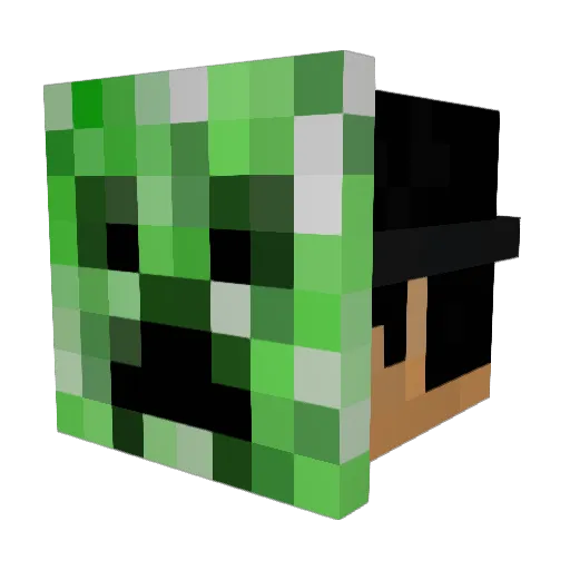 iNvAdOr94 Minecraft avatar head, 3D render