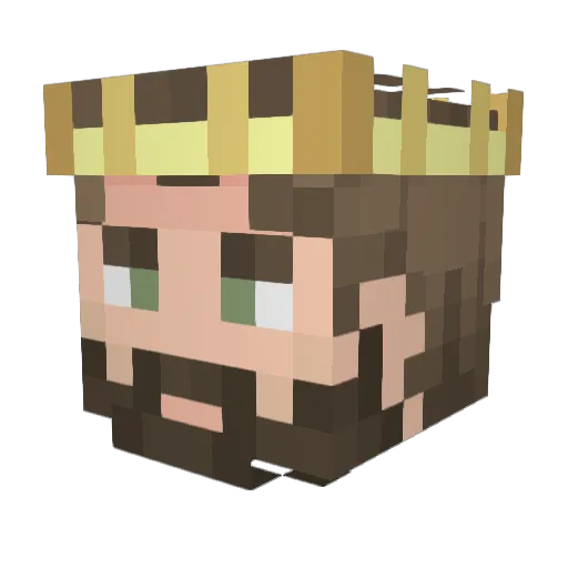 iOmeRWinner_ Minecraft avatar head, 3D render
