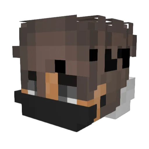 iOnLine Minecraft avatar head, 3D render