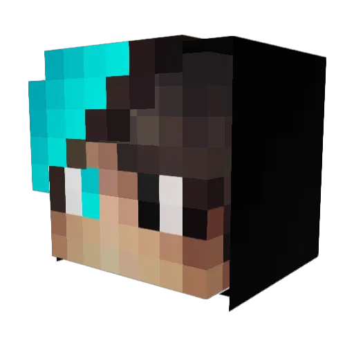 iOrkun_DZN Minecraft avatar head, 3D render