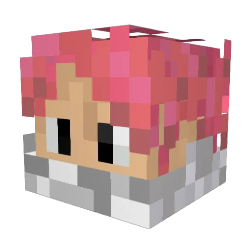 iOsama__ Minecraft avatar head, 3D render