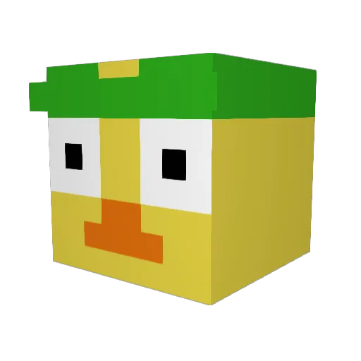 iOwen26 Minecraft avatar head, 3D render