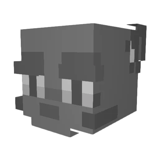 iOzz Minecraft avatar head, 3D render