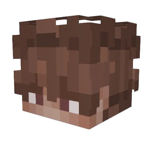 iPGyt Minecraft avatar head, 3D render
