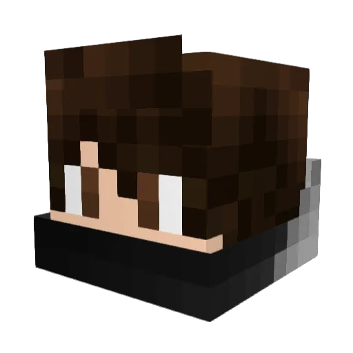 iPRhiMxHD Minecraft avatar head, 3D render