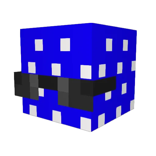 iPadOrphan Minecraft avatar head, 3D render