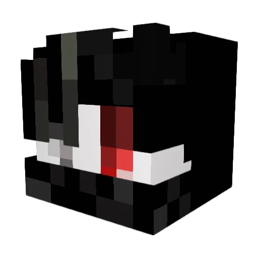 iPandaEs Minecraft avatar head, 3D render