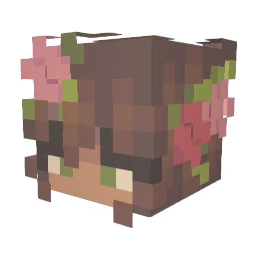 iPandaIt Minecraft avatar head, 3D render