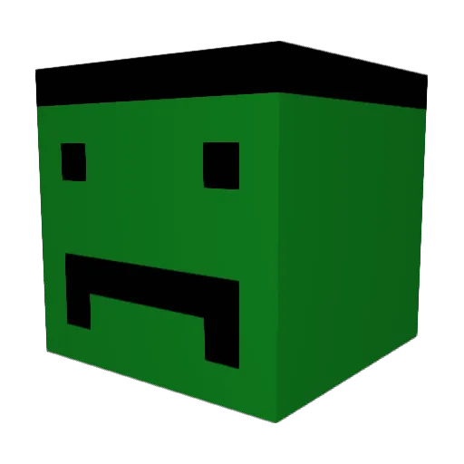 iParagonn Minecraft avatar head, 3D render