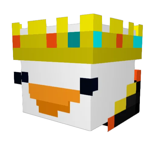 iPato26 Minecraft avatar head, 3D render
