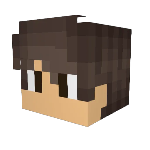 iPedroHz Minecraft avatar head, 3D render