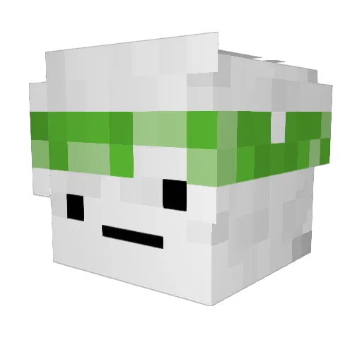 iPez Minecraft avatar head, 3D render
